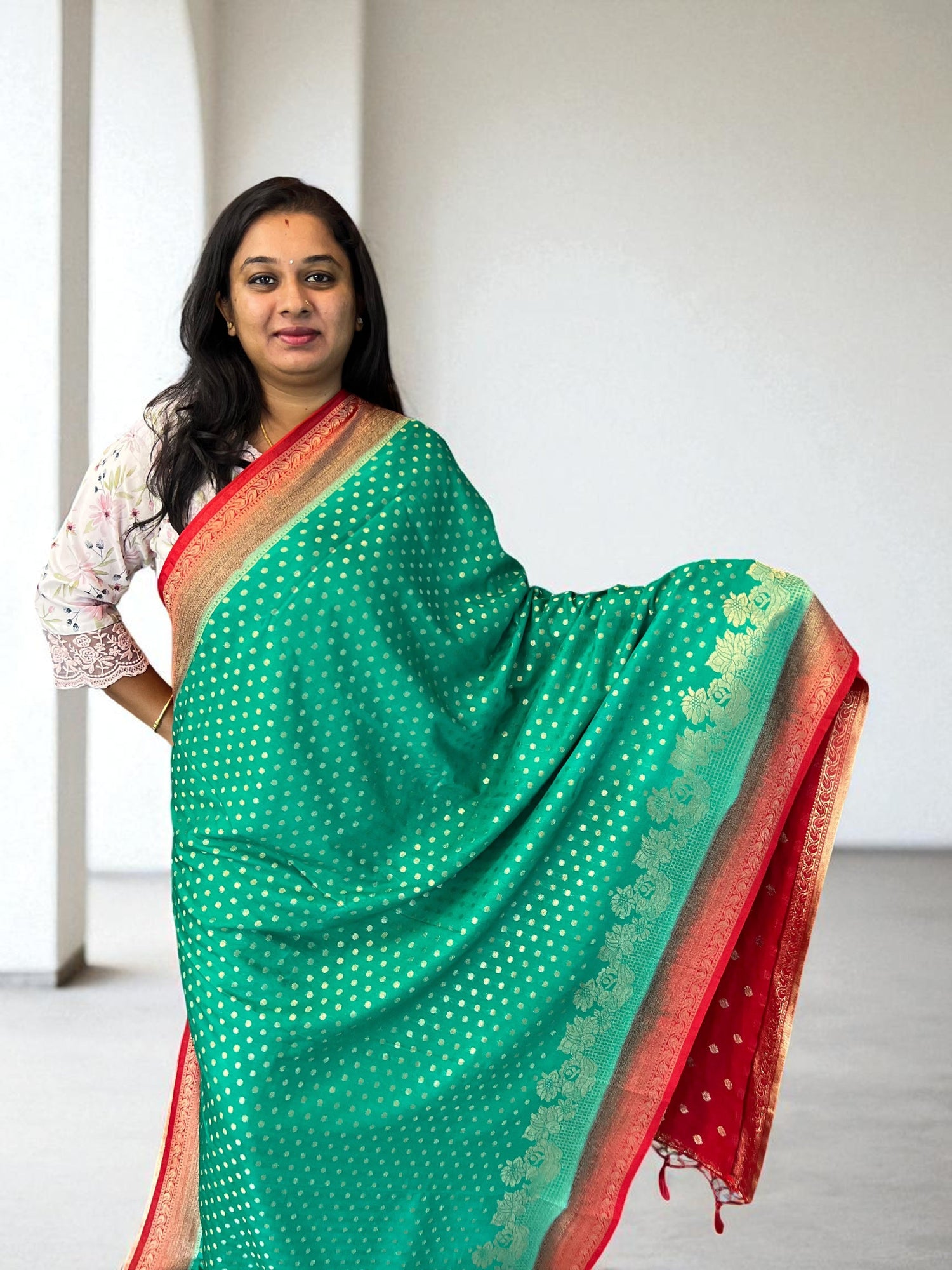 Georgette Sarees - Craft Of Aele