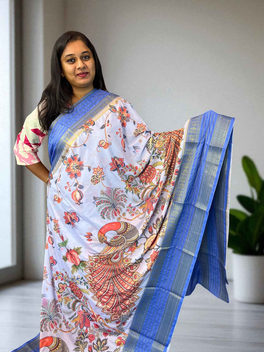 Premium Mysore Crepe Fabric - Digital Semi Mysore Crepe - Craft Of Aele