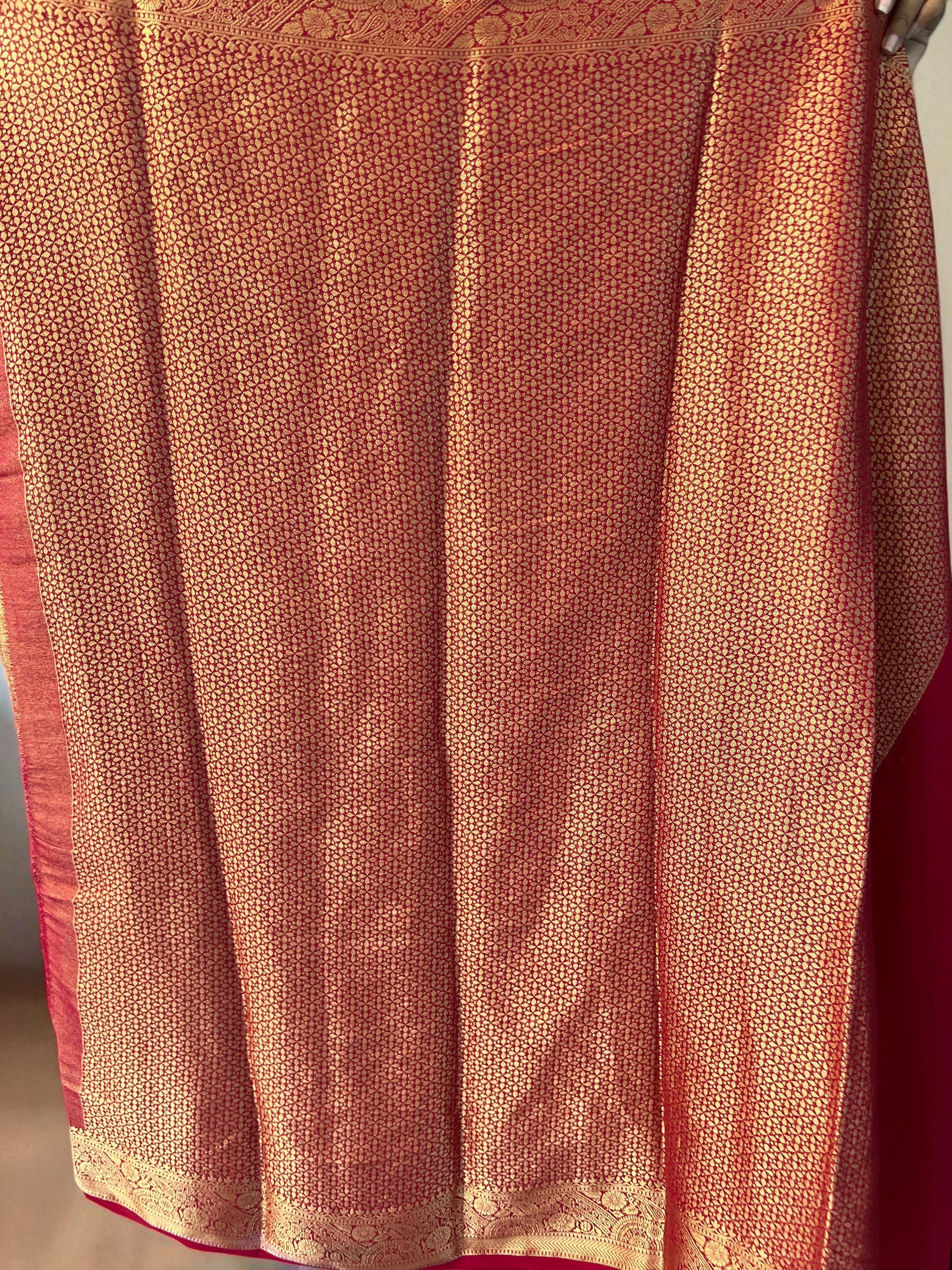 Premium Red Georgette Fabric for Luxurious Attire - Elevate Your Fashion - Craft Of Aele