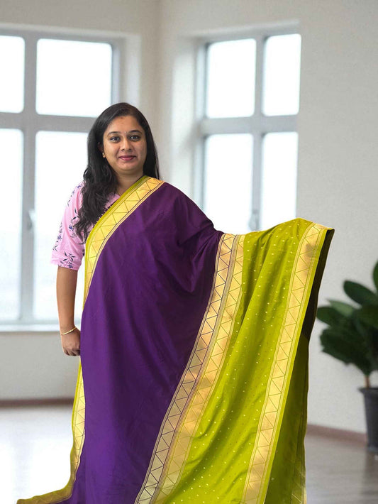 Premium Banarasi Crepe Saree - Elegant Tradition Meets Modern Style - Craft Of Aele