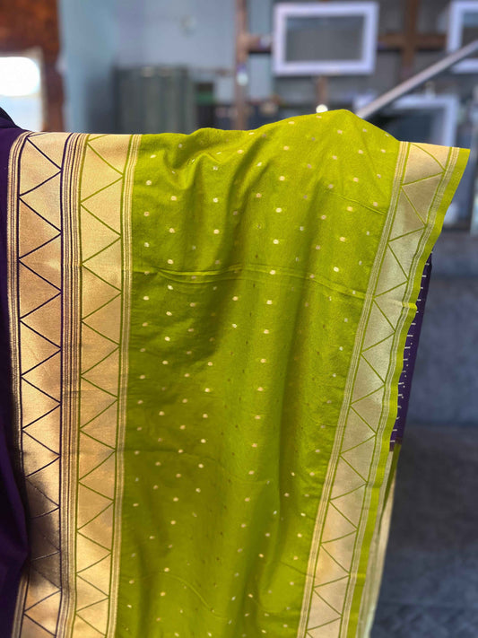 Premium Banarasi Crepe Saree - Elegant Tradition Meets Modern Style - Craft Of Aele