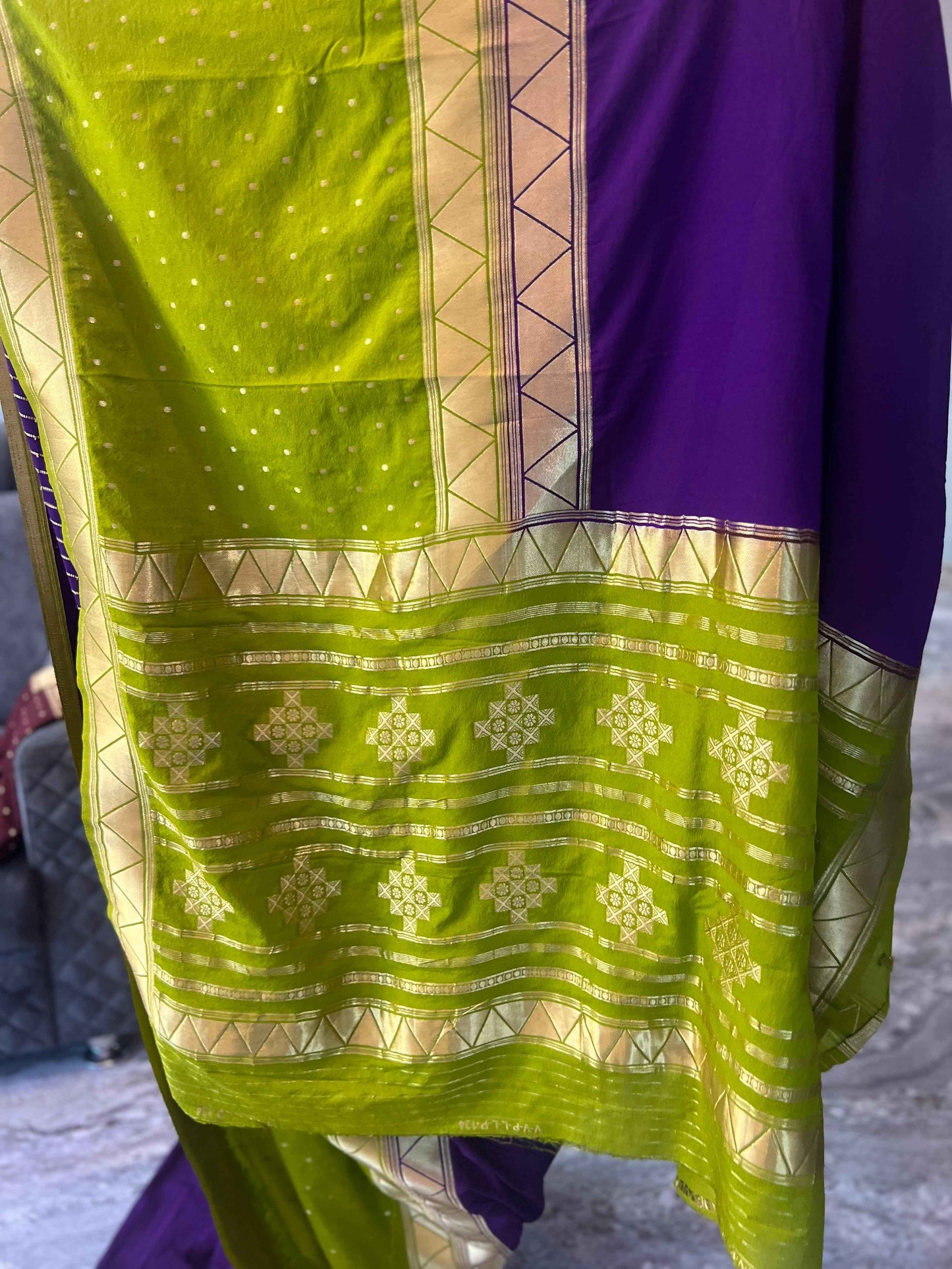 Premium Banarasi Crepe Saree - Elegant Tradition Meets Modern Style - Craft Of Aele