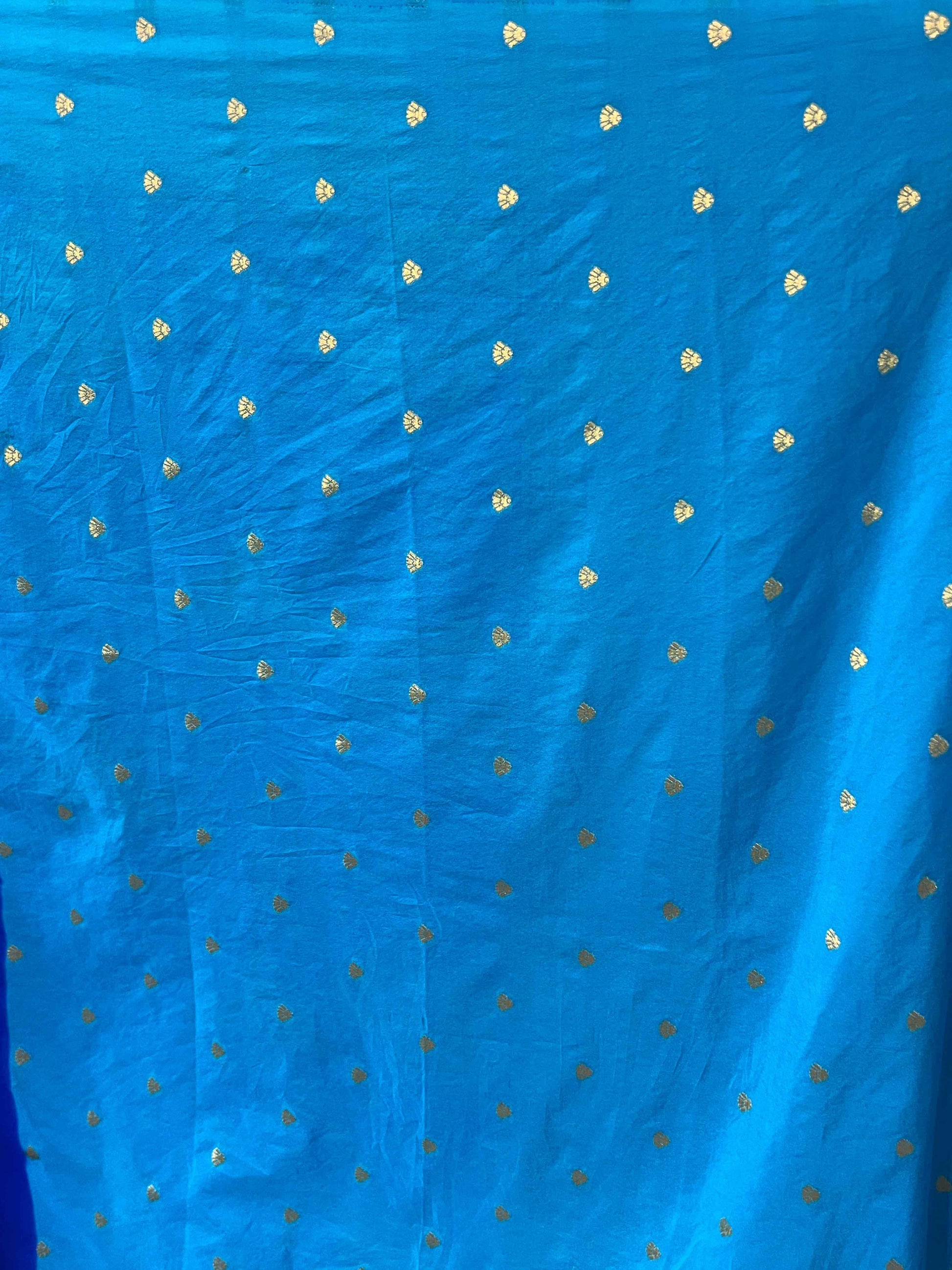 Premium Banarasi Crepe Saree - Wine with Bottle Green