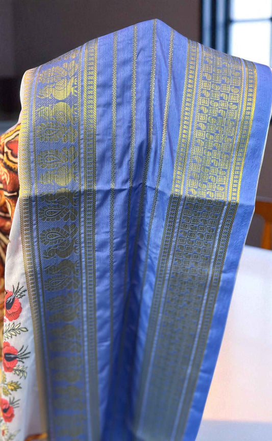 Premium Mysore Crepe Fabric - Digital Semi Mysore Crepe - Craft Of Aele