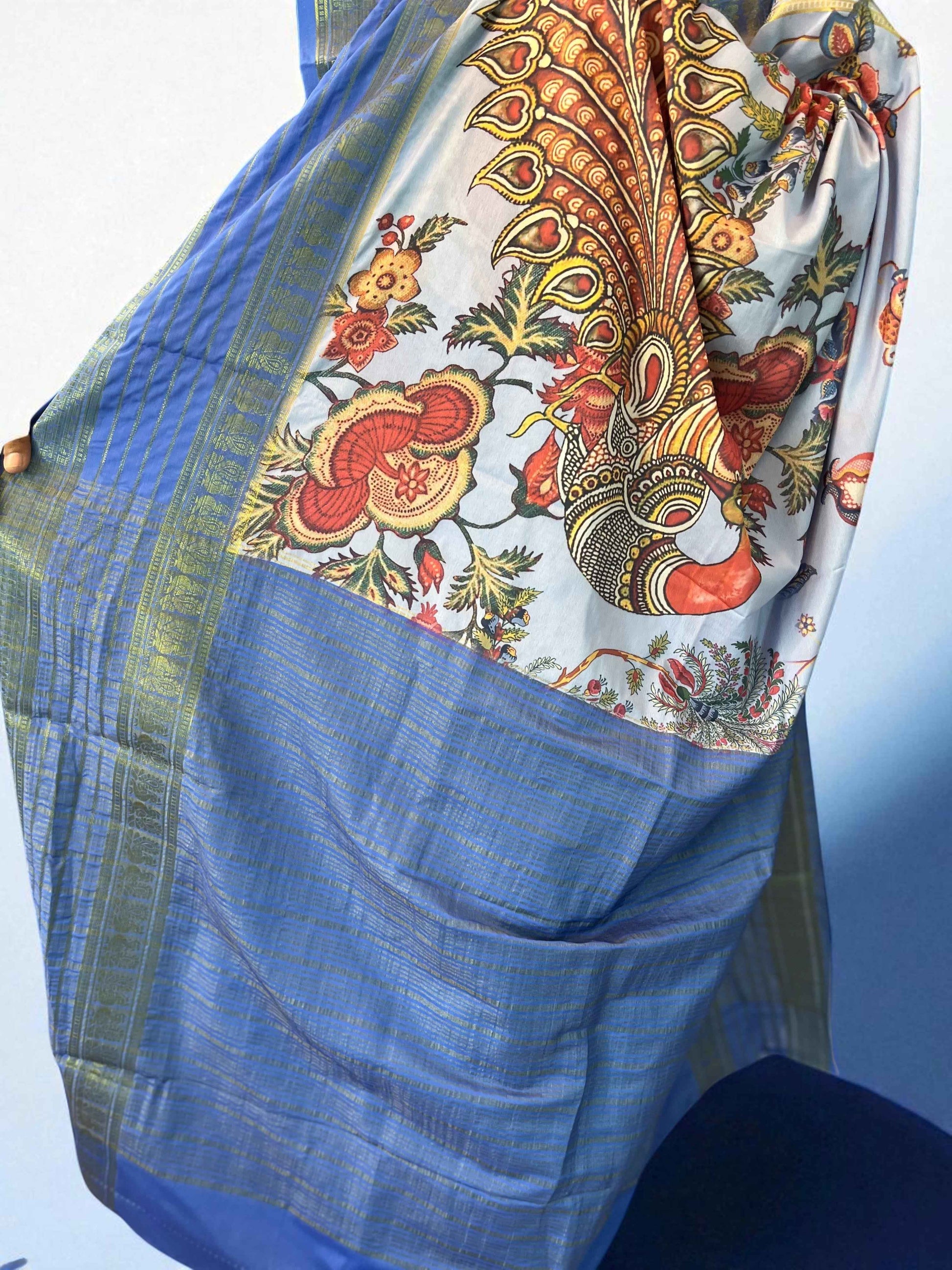 Premium Mysore Crepe Fabric - Digital Semi Mysore Crepe - Craft Of Aele