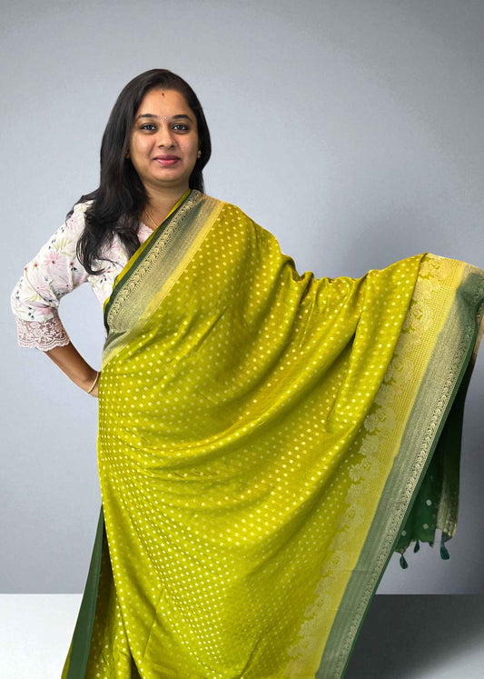 Premium Georgette Fabric with Butta Design for Superior Elegance - Craft Of Aele