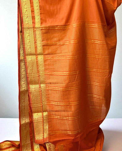 Semi Crepe Mango Border Fabric - Bentex Design - Craft Of Aele