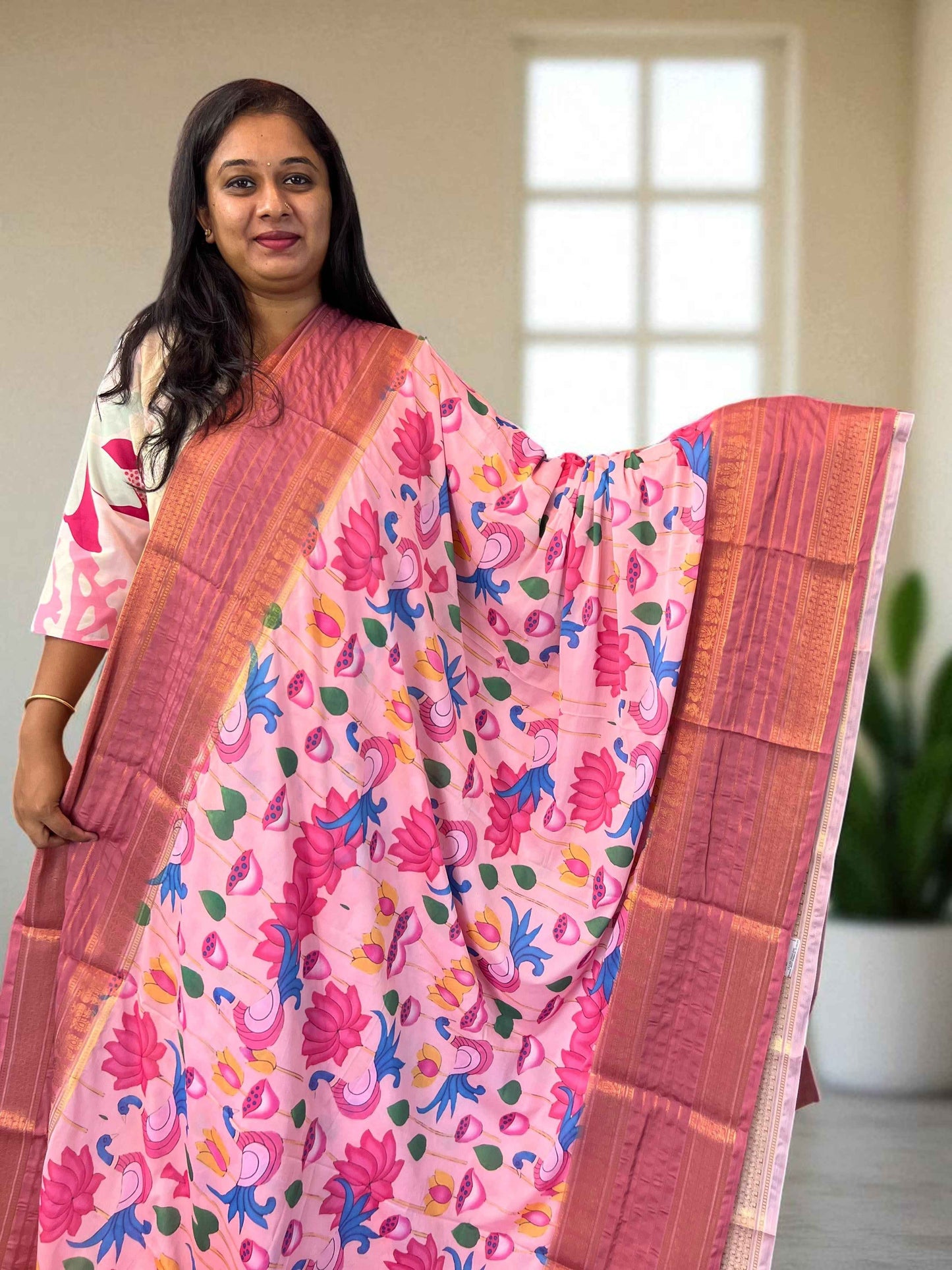 Premium Mysore Crepe Fabric - Digital Semi Mysore Crepe - Craft Of Aele