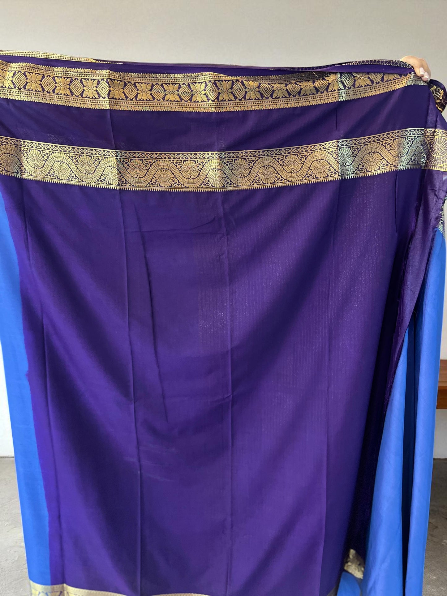 Semi Crepe Floral Fabric with Elegant Border - Bentex Design - Craft Of Aele