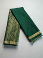 Premium Mysore Semi Crepe Half & Half Brocade - Purple