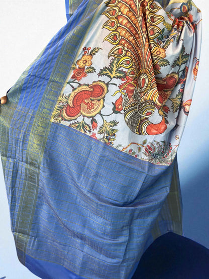 Premium Mysore Crepe Fabric - Digital Semi Mysore Crepe - Craft Of Aele