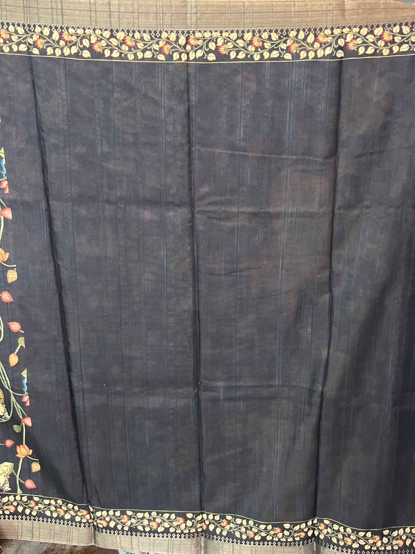 Premium Cotton Silk Pichwai Prints - Black (Copy)